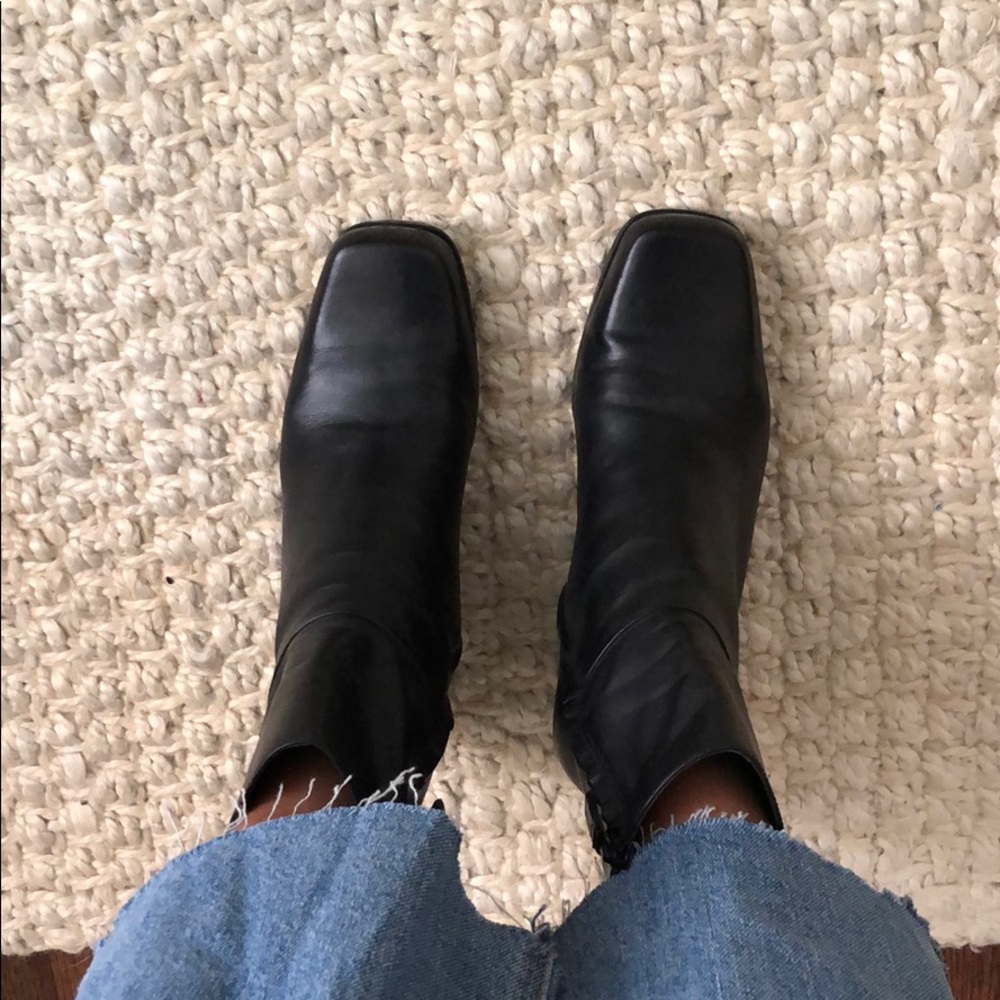 Vintage block heel boots